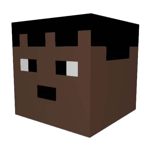 toxichannes18 Minecraft avatar head, 3D render