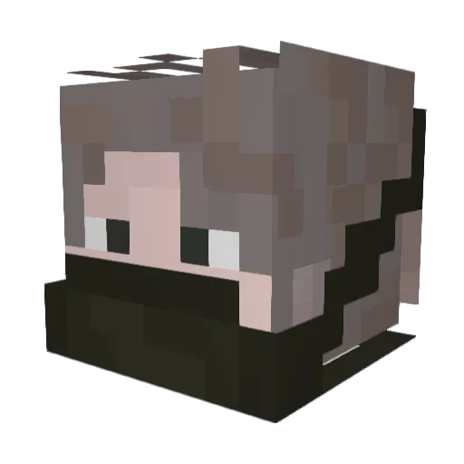 toxichx Minecraft avatar head, 3D render