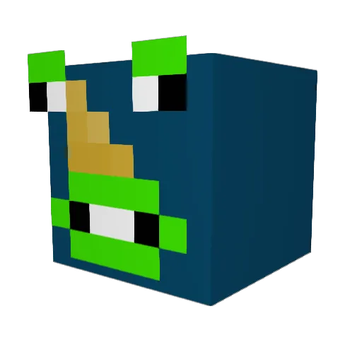 toxiclemun Minecraft avatar head, 3D render