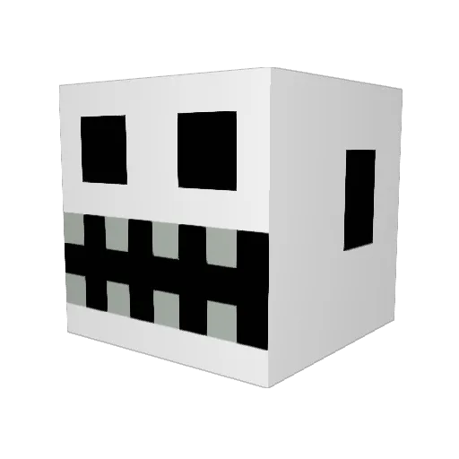 toxictoe Minecraft avatar head, 3D render