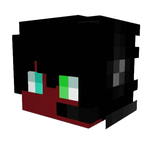 toxicvex Minecraft avatar head, 3D render