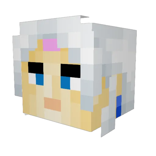 toxicx_x Minecraft avatar head, 3D render