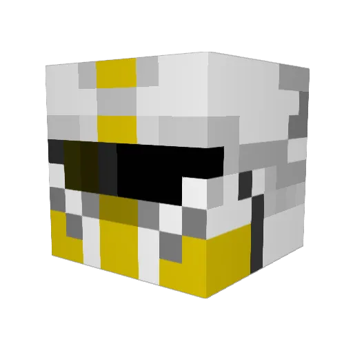 toxin50 Minecraft avatar head, 3D render