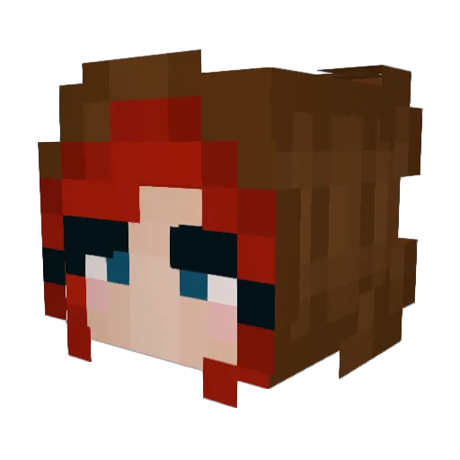 toychica69 Minecraft avatar head, 3D render