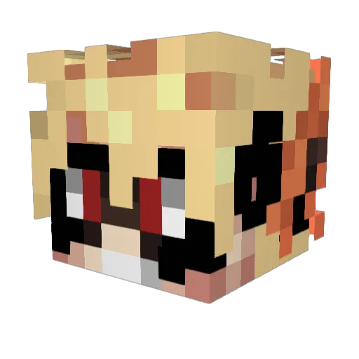 toyfreddie23 Minecraft avatar head, 3D render
