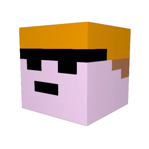 toykiller47 Minecraft avatar head, 3D render