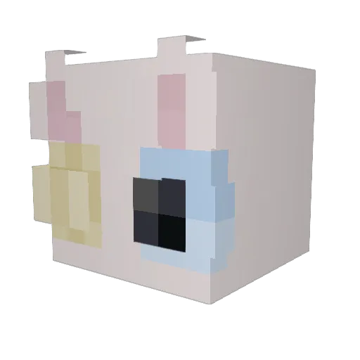 toykit Minecraft avatar head, 3D render