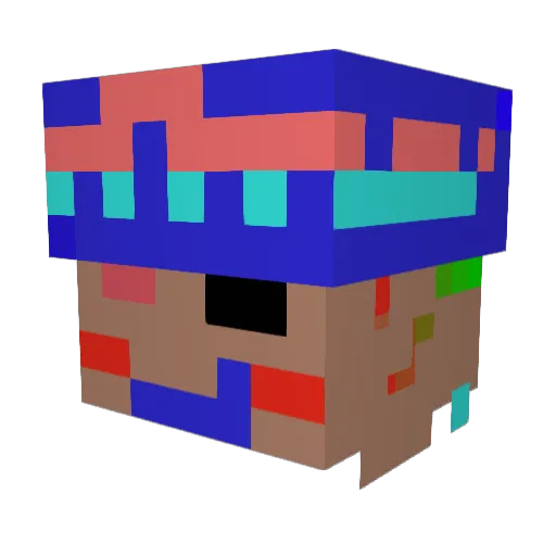 toyo012 Minecraft avatar head, 3D render