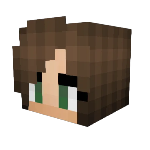 toyoren Minecraft avatar head, 3D render