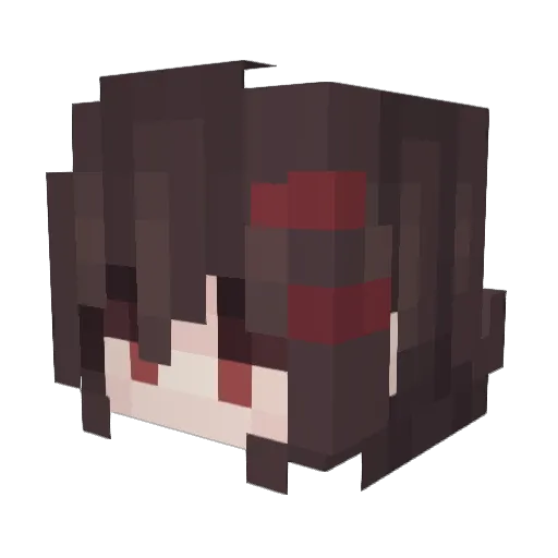 toypoppet Minecraft avatar head, 3D render