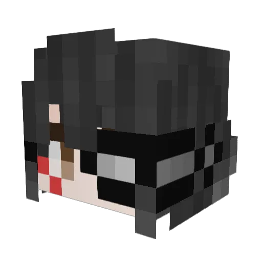 toyusatomimimmi Minecraft avatar head, 3D render