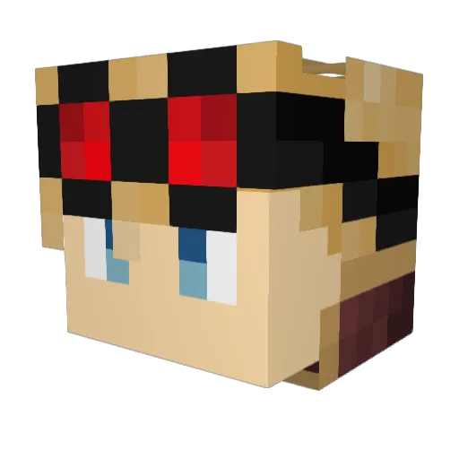 toz1113 Minecraft avatar head, 3D render