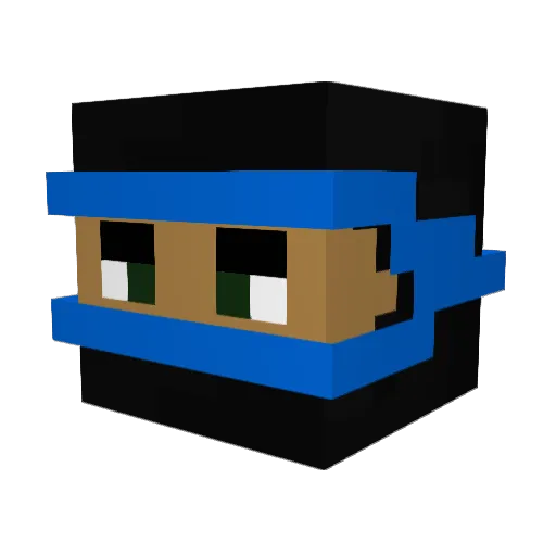 tpa_999 Minecraft avatar head, 3D render