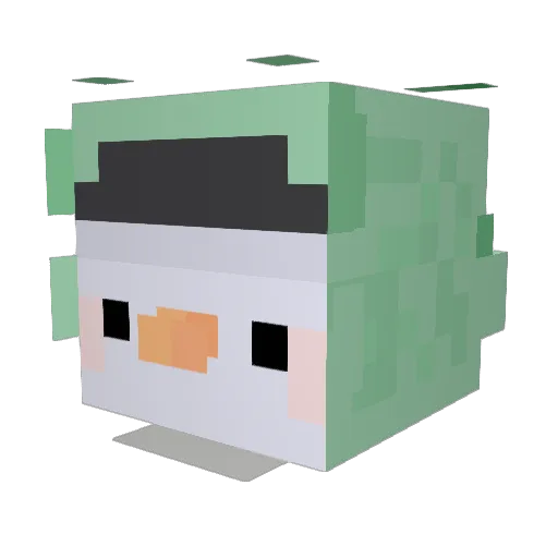tperriverde Minecraft avatar head, 3D render