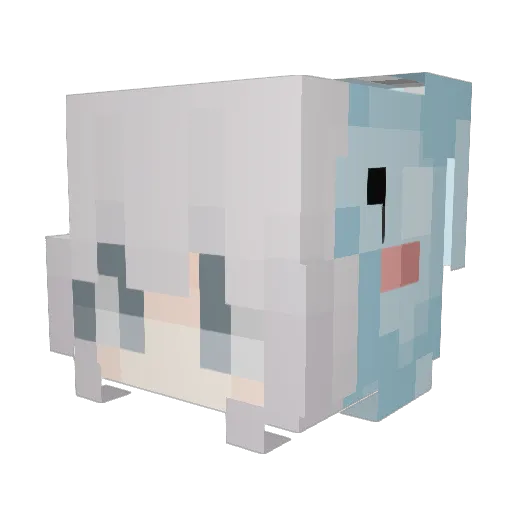 tpikun Minecraft avatar head, 3D render
