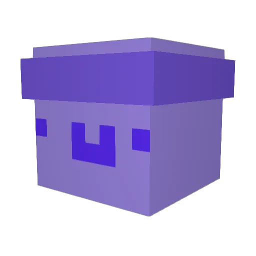 tpos Minecraft avatar head, 3D render