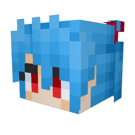 tppolis Minecraft avatar head, 3D render