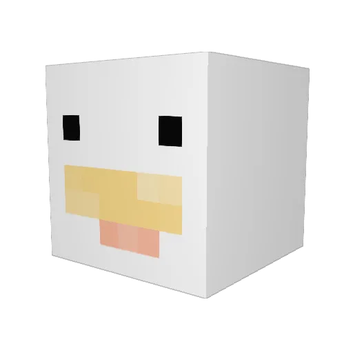 tprmn Minecraft avatar head, 3D render