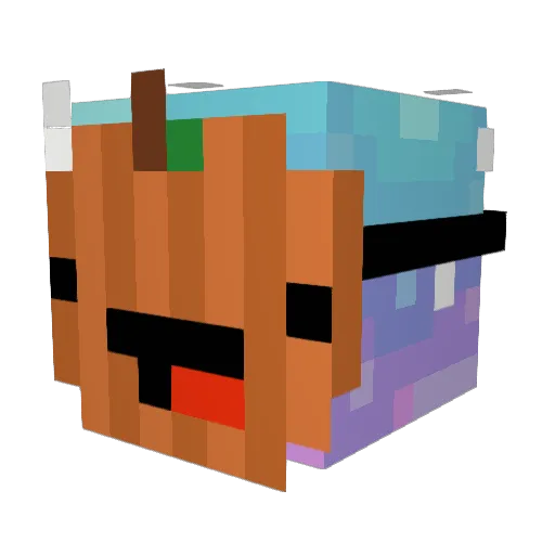 tpty Minecraft avatar head, 3D render