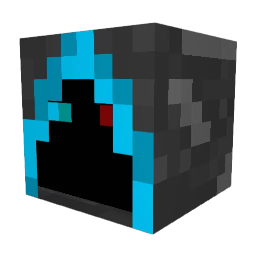 tpye Minecraft avatar head, 3D render