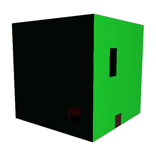 tq1ng Minecraft avatar head, 3D render