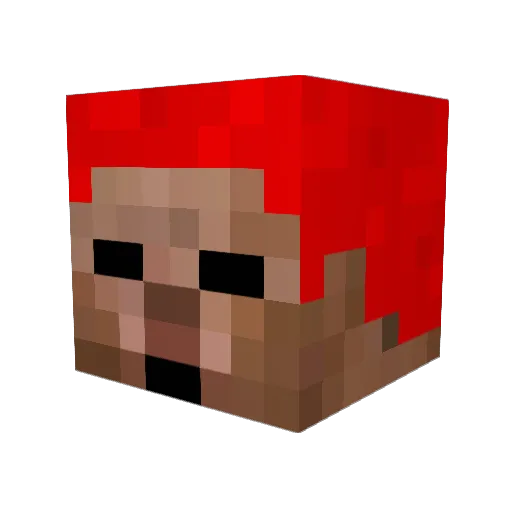 tqdanny Minecraft avatar head, 3D render