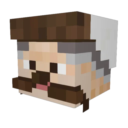 tqifsharopt Minecraft avatar head, 3D render