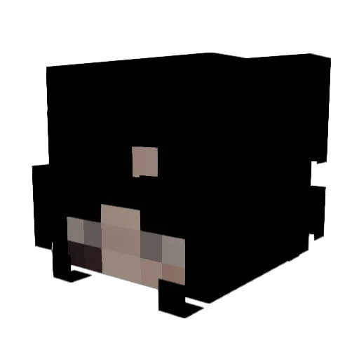 tqmoe Minecraft avatar head, 3D render