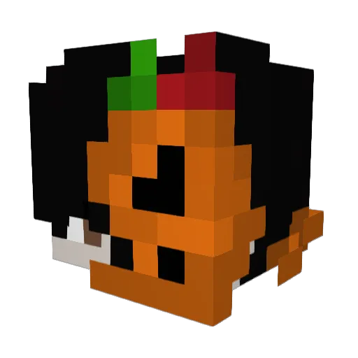 tr0matiseur Minecraft avatar head, 3D render