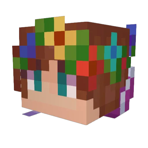 tr4shpandas Minecraft avatar head, 3D render