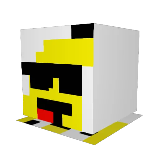 tr4vs Minecraft avatar head, 3D render