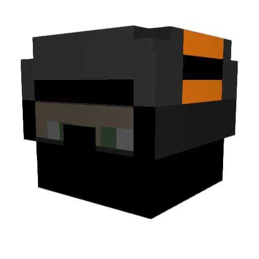 trO0pa Minecraft avatar head, 3D render