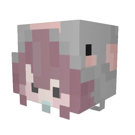 tr_ivi_al Minecraft avatar head, 3D render
