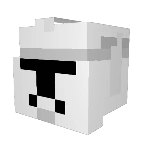 trabunga Minecraft avatar head, 3D render