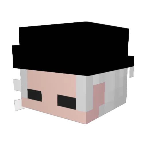 tracaz Minecraft avatar head, 3D render