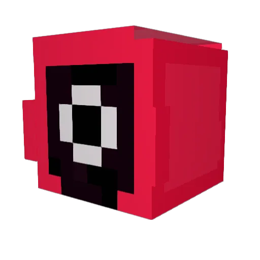 tracccc Minecraft avatar head, 3D render