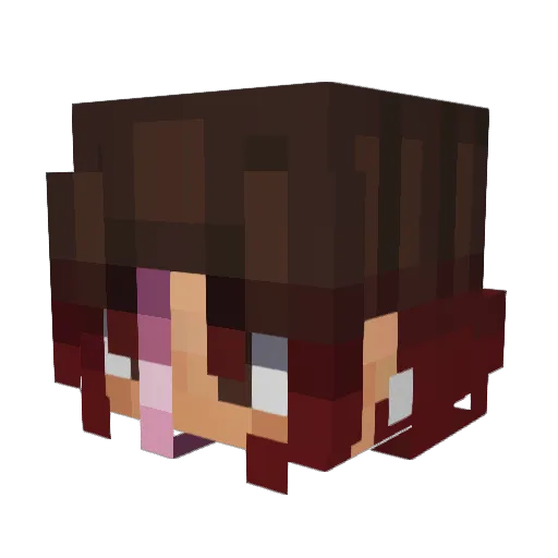 track10 Minecraft avatar head, 3D render