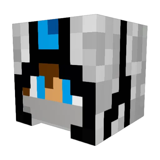 tracker227 Minecraft avatar head, 3D render