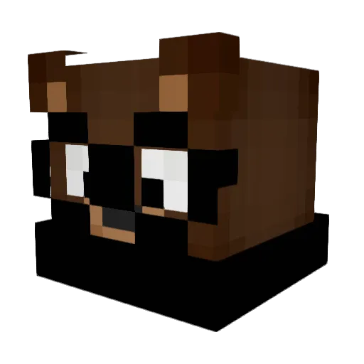 trackerman21 Minecraft avatar head, 3D render