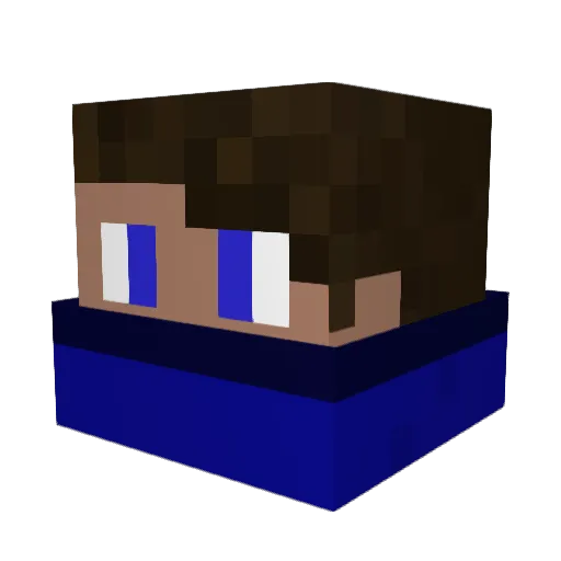 tractopelledu25 Minecraft avatar head, 3D render