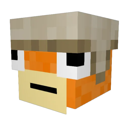 tractorsquad Minecraft avatar head, 3D render