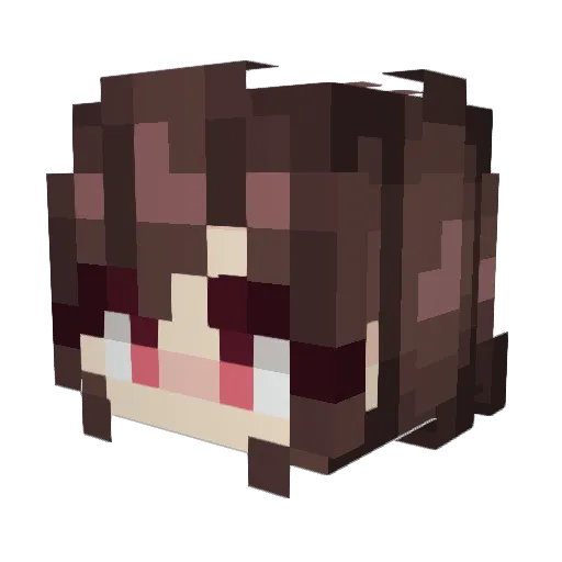 tractricon Minecraft avatar head, 3D render