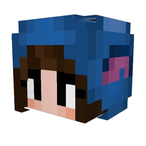 tracymeh Minecraft avatar head, 3D render