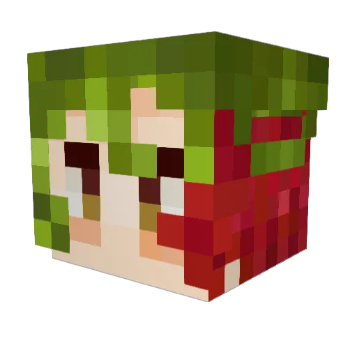 tradgoth8396 Minecraft avatar head, 3D render