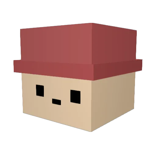 traeumerlord Minecraft avatar head, 3D render