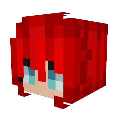 trafalgarRAAAAAH Minecraft avatar head, 3D render