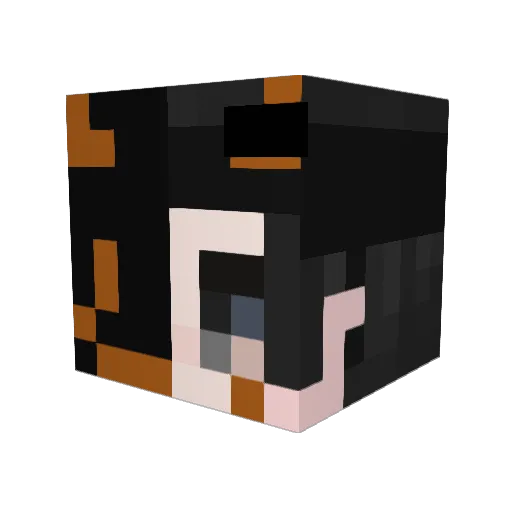 trafickk Minecraft avatar head, 3D render