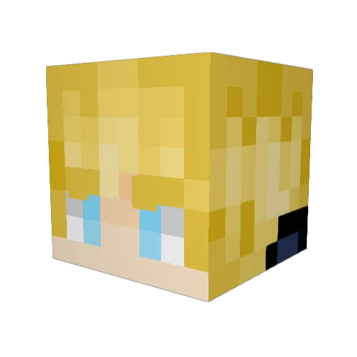 tragic_comedy122 Minecraft avatar head, 3D render