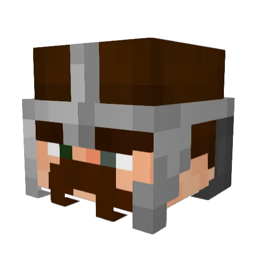 tragokan Minecraft avatar head, 3D render