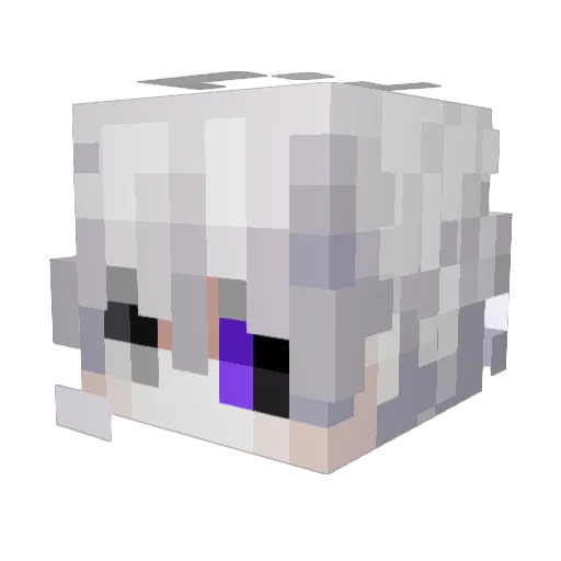 tragzy Minecraft avatar head, 3D render